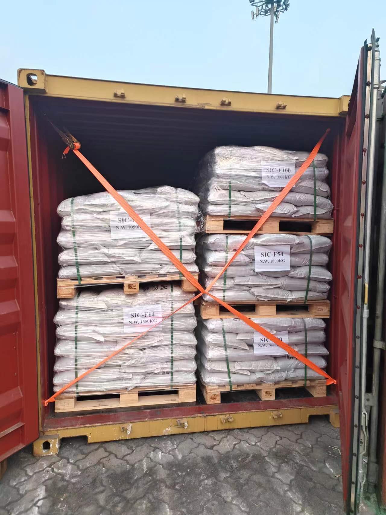 Silicon carbide SiC shipment to Iran by sea or truck News -3-Silicon Carbide - HAIXU 25KGS +PALLET