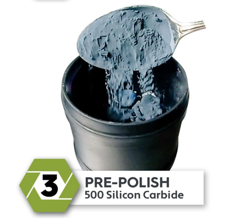 What is rock tumbler polishing grit and where to buy them? News -3-Silicon Carbide - HAIXU pre-polish 500 silicon carbide