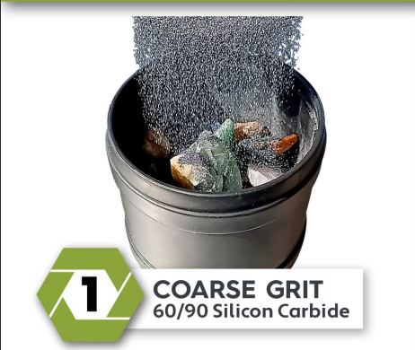 What is rock tumbler polishing grit and where to buy them? News -1-Silicon Carbide - HAIXU Coarse silicon carbide 60/90