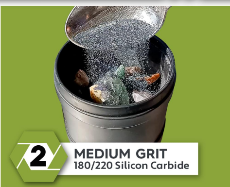 What is rock tumbler polishing grit and where to buy them? News -2-Silicon Carbide - HAIXU 180/220 grit silicon carbide